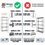 Estanteria COMFORT 5/500 GALVANIZADO - 707100014189055 - Simon Rack
