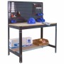 Banco de trabajo SIMONWORK BT2 1200 ANTRACITA/MADERA - 8425437138164 - Simon Rack