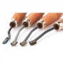 Juego de 4 herramientas para segrinado / picado de 18 LPI Gunline Leader Checkering Tools