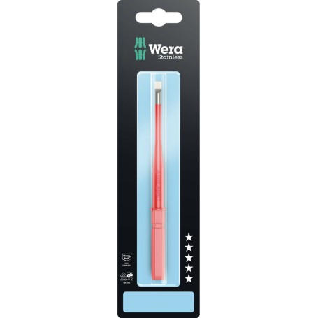 Varilla plana aisl. intercamb., diámetro red, inox Kraftform Kompakt VDE 3060 iS 1,0 x 5,5 x 154mm S