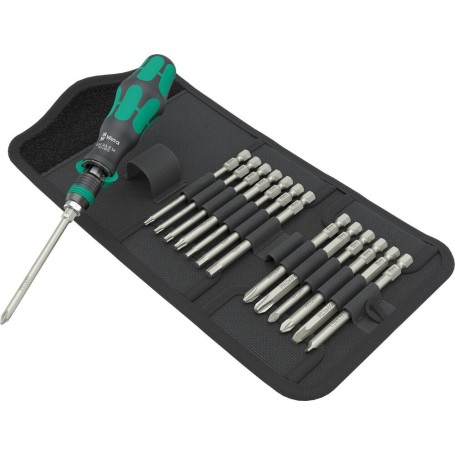 Kraftform Kompakt 838 RA-R M Set 1 Juego 15 piezas de destornilladores carraca - 05051061001 - Wera