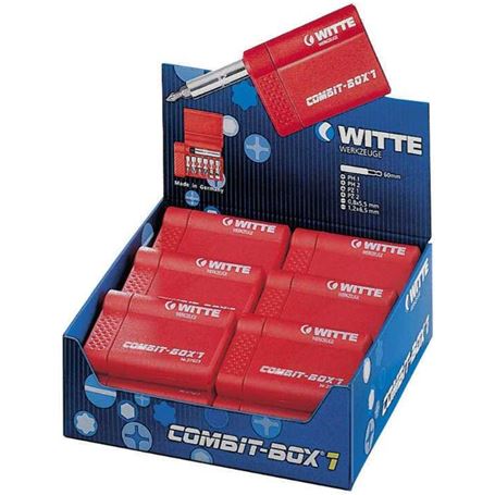 WITTE-27624-Caja-de-puntas-de-atornillar-COMBIT-BOX-7-granel-Tipo-Bitflex-TiN-negro--1