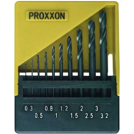 Juego-de-9-brocas-en-espiral-de-corte-super-rapido-DIN-338-para-metal-Proxxon-1