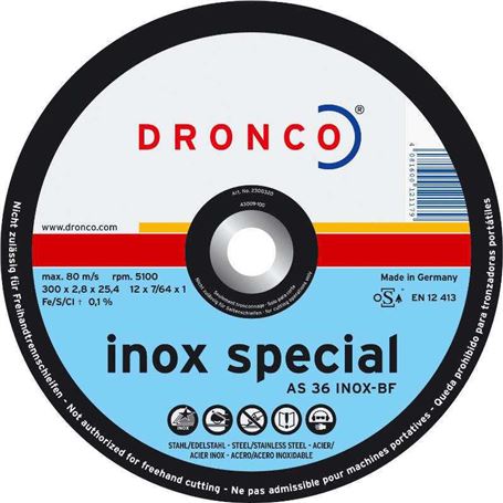 DRONCO-AS36INOX-300-Disco-de-corte-metal-AS-36-INOX-Special-de-300-x-2-8mm-1
