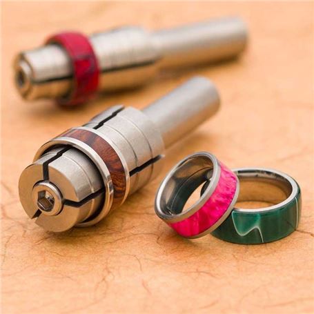 Juego de herramientas de medición de anillo, medidores de anillos de metal,  medidores de anillo de acero inoxidable, medidor de dedos y mandril de