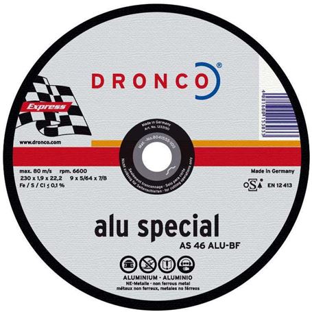 DRONCO-CS46ALU-230-Disco-de-corte-metal-CS-60-CS-46-ALU-Special-Express-230-x-1-6mm-1