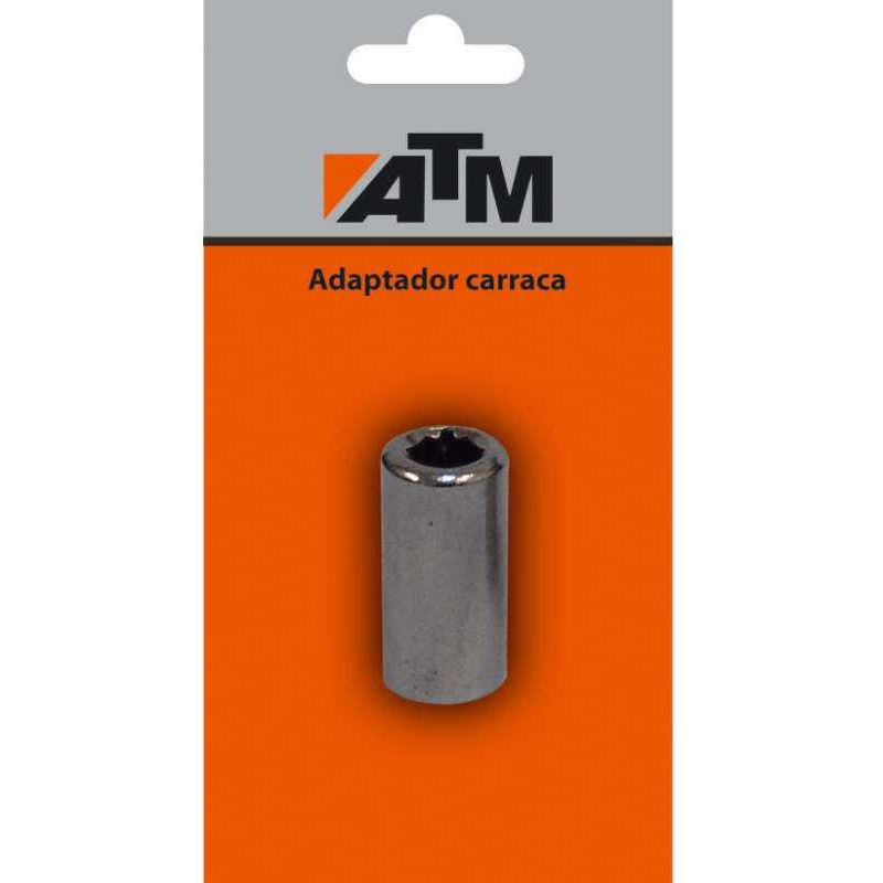 ATM 181003-B - Adaptador carraca en blister individual (Largo 25mm, 3/8,  1/4)
