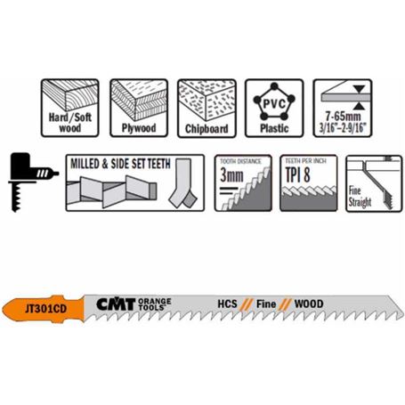 5-hojas-de-sierra-de-calar-de-HSS-para-madera-recta-y-fina-116x3x8tpi-CMT-1