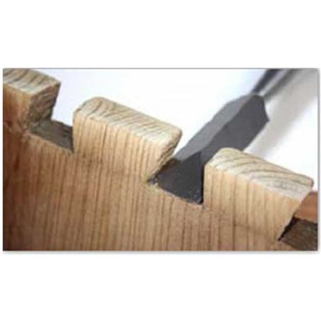 vacante total Para exponer Formón de cola de milano 6.35 mm con mango de madera Narex