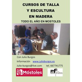 Curso de talla y escultura en madera en Móstoles -- Julio Burgos