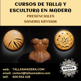 Curso de talla y escultura en madera presencial Madrid - Sandra Krysiak