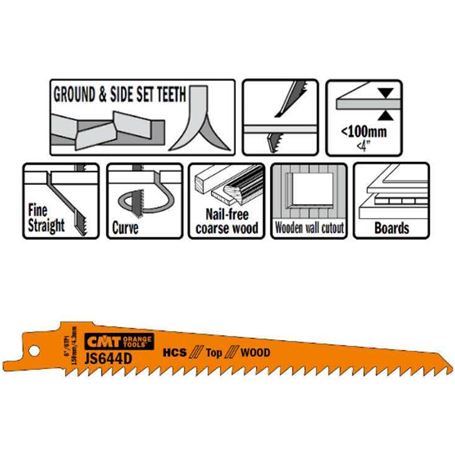 5-hojas-de-sierras-sables-en-HCS-para-madera-150x4-3x6tpi-CMT-1