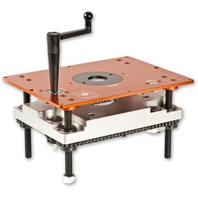 Elevador profesional para fresadoras en la mesa de fresado UJK AXMINSTER