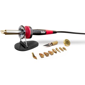 Pirograbador WELLER 25 W, 15 piezas de grabado y corte. KIT WOODBURNING