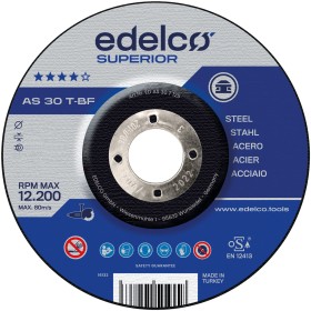 Disco de corte metal para máquina portátil AS 30 T Superior 150 centro plano Edelco