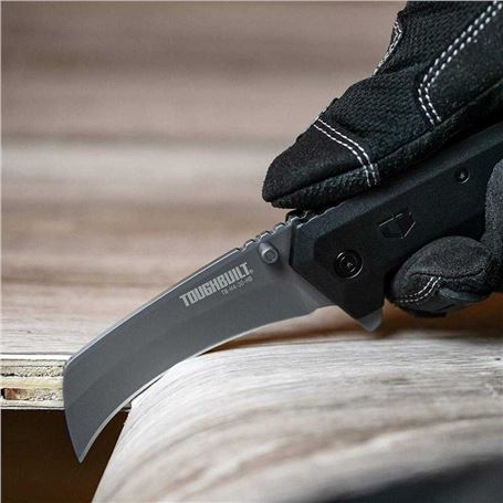 Cuchillo plegable inoxidable Hawkbill Toughbuilt