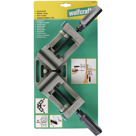 Wolfcraft 3415000 - Sargento Angular con Escuadra de Sujeción + 5208000  Escuadra 3D, 0 W, 0 V, Gris, 150 X 275 X 66 Mm : : Bricolaje y  herramientas