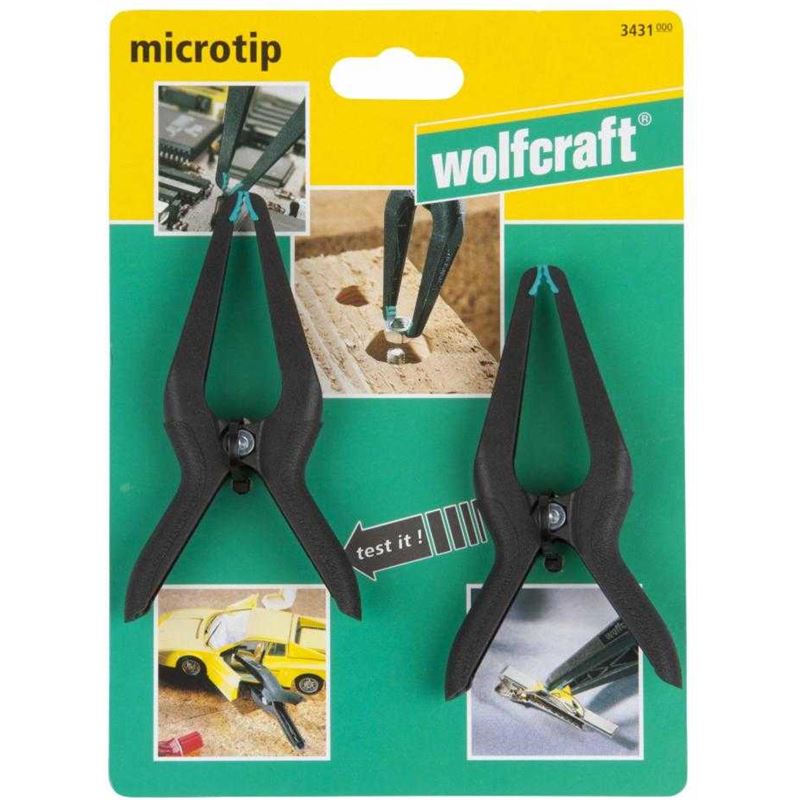 Pinzas De Precisi N Con Resorte Microtip Wolfcraft