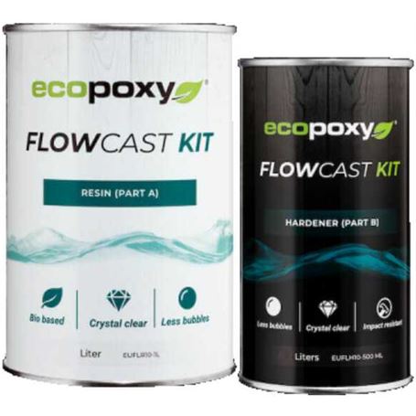 Resina epoxi 1.5L Kit FlowCast ECOPOXY BIO