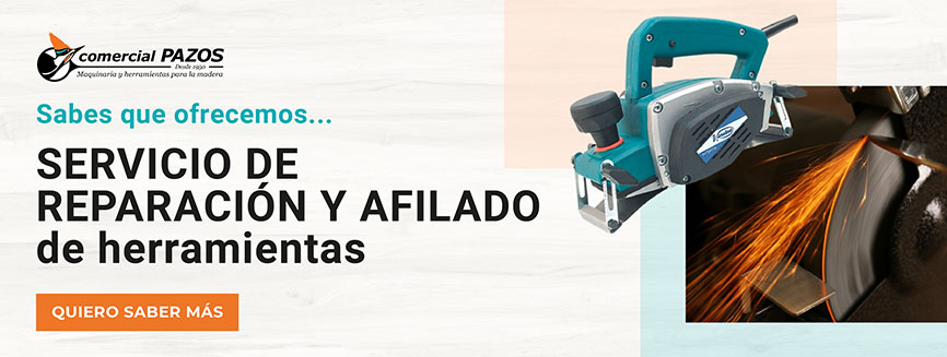 Servicio de reparación y afilado de Comercial Pazos